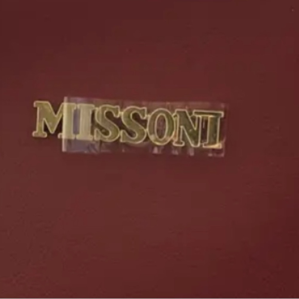 NWT- Missoni Red Makeup Toiletries Bag Pouch - Picture 9 of 13